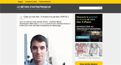 Desktop Screenshot of metier-entrepreneur.org