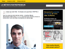 Tablet Screenshot of metier-entrepreneur.org